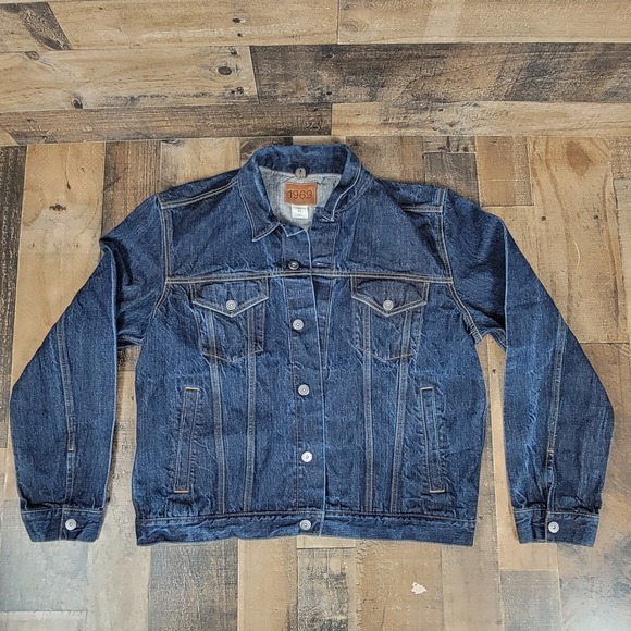 Gap 1969 Raw Indigo Selvedge Western Denim Trucker Jacket Mens XL Button Up - Picture 1 of 16